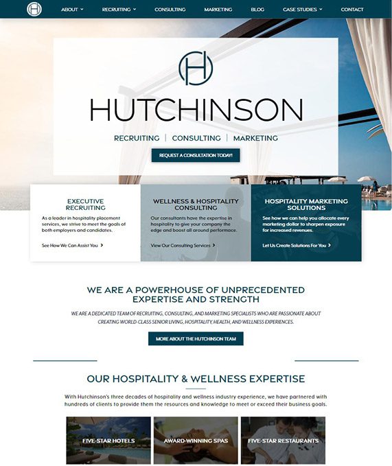 Hutchinson Consulting Top of Home Page
