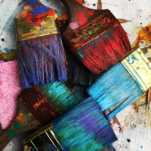 Paint Brushes To symbolize creatives